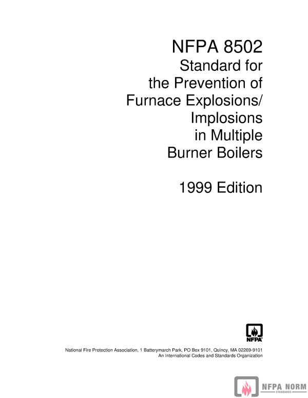 NFPA 8502 PDF NFPA 8502 PDF